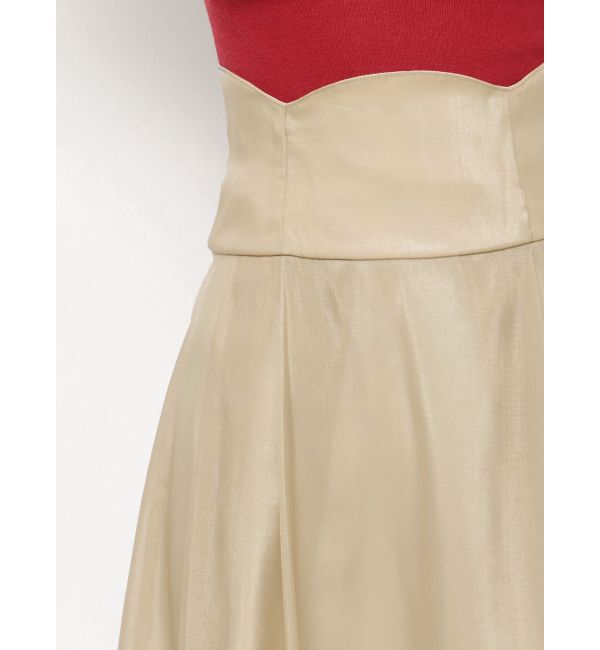 dazzlin「シアーグロッシーレースアップスカート」|スカート|