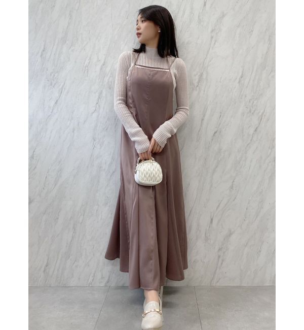 dazzlin「ストラップレイヤーキャミワンピース」|ワンピース|