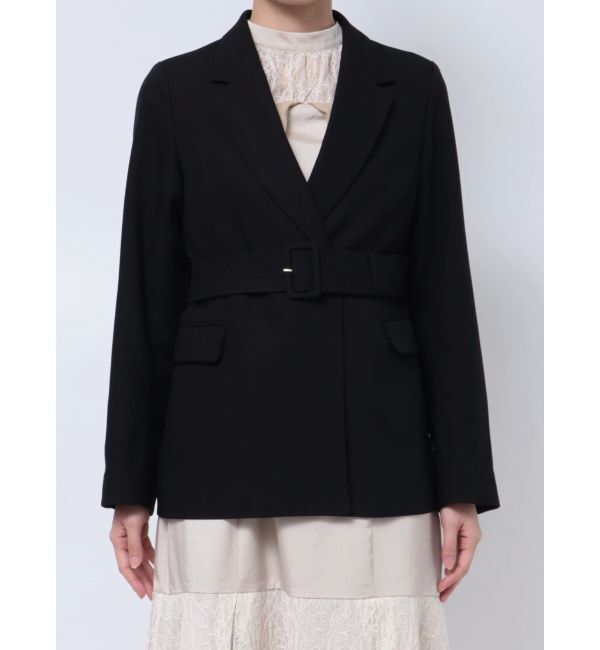 dazzlin「ベルト付きテーラードジャケット」|テーラードジャケット|