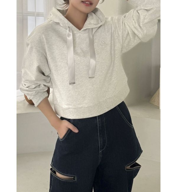 dazzlin「【CALNAMURコラボ】ロゴショートフーディ」|スウェット・ジャージ|