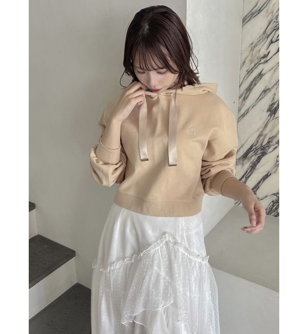 dazzlin「【CALNAMURコラボ】ロゴショートフーディ」|スウェット・ジャージ|