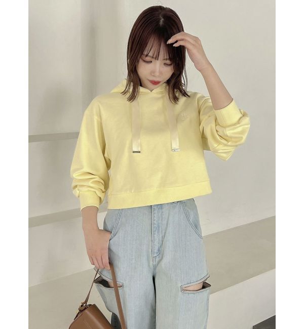 dazzlin「【CALNAMURコラボ】ロゴショートフーディ」|スウェット・ジャージ|