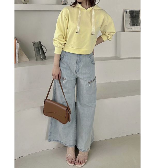 dazzlin「【CALNAMURコラボ】ロゴショートフーディ」|スウェット・ジャージ|