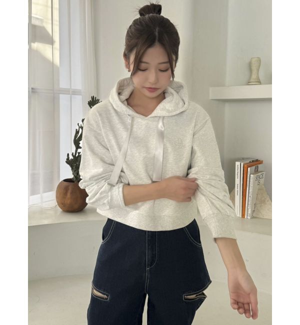 dazzlin「【CALNAMURコラボ】ロゴショートフーディ」|スウェット・ジャージ|