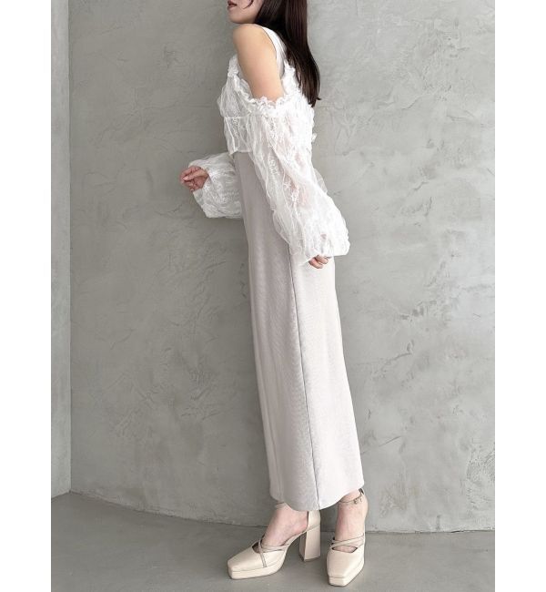 dazzlin「コルセットチュールビスチェ付カットワンピース」|ワンピース|