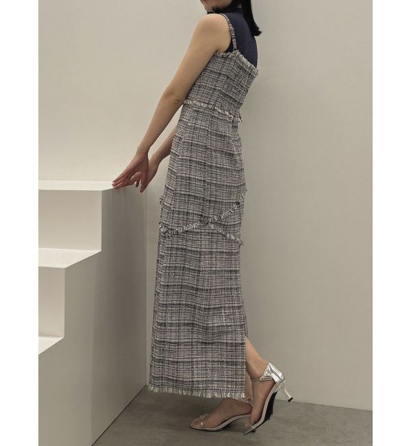 dazzlin「スイッチングツイードラインキャミワンピース」|ワンピース|