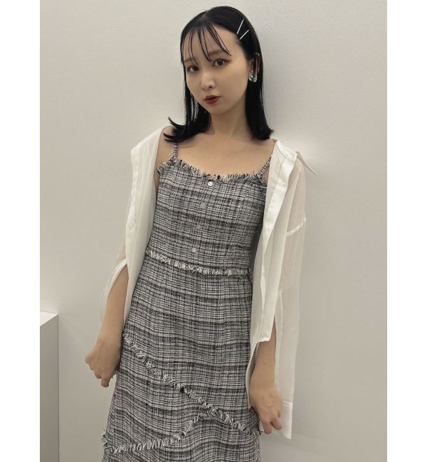 dazzlin「スイッチングツイードラインキャミワンピース」|ワンピース|