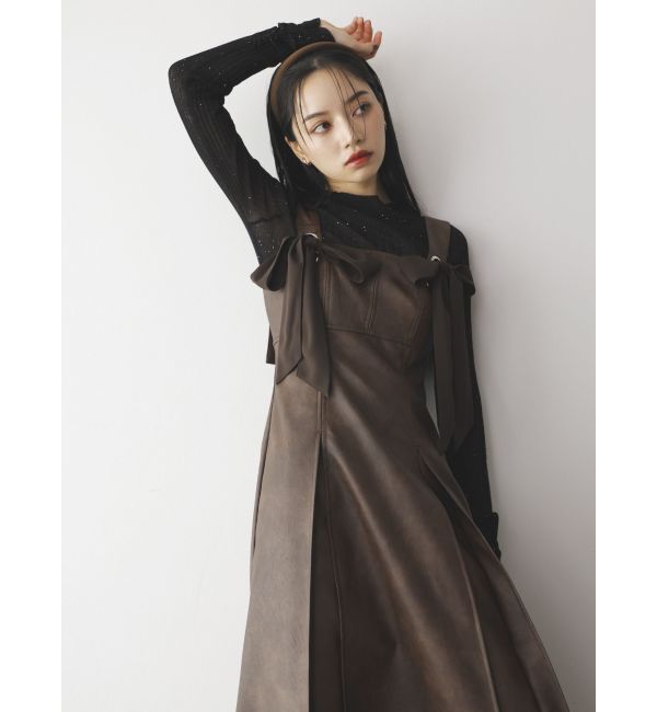 dazzlin「フロントツインリボンジャンスカ」|ワンピース|