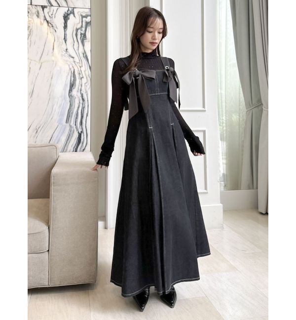 dazzlin「フロントツインリボンジャンスカ」|ワンピース|