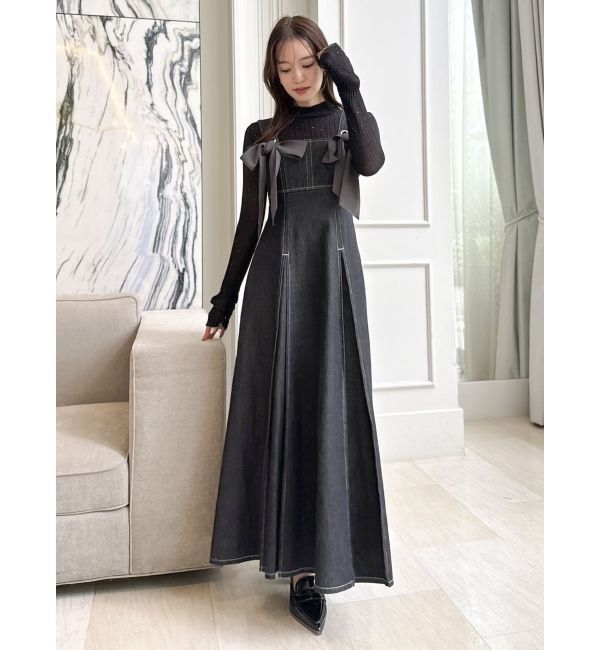 dazzlin「フロントツインリボンジャンスカ」|ワンピース|