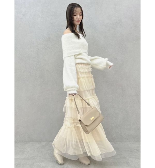 dazzlin「ティアードプリーツチュールスカ-ト」|スカート|