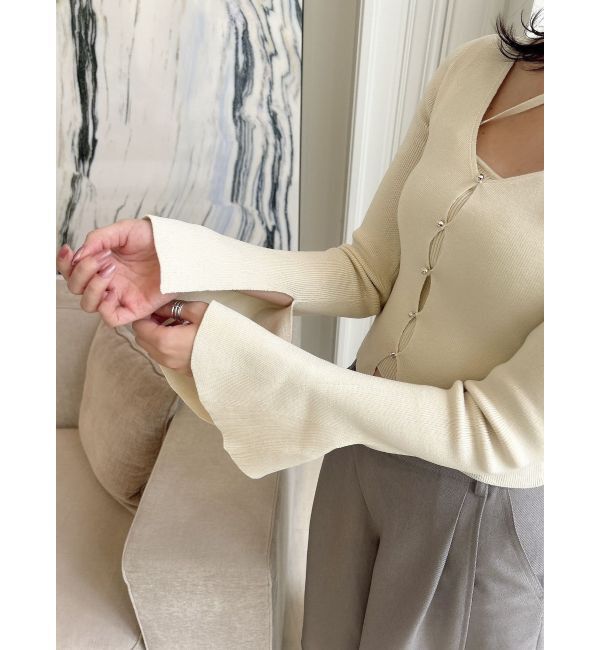 dazzlin「カーデタイトトップス」|ニット・セーター|