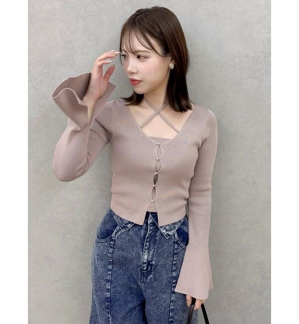 dazzlin「カーデタイトトップス」|ニット・セーター|