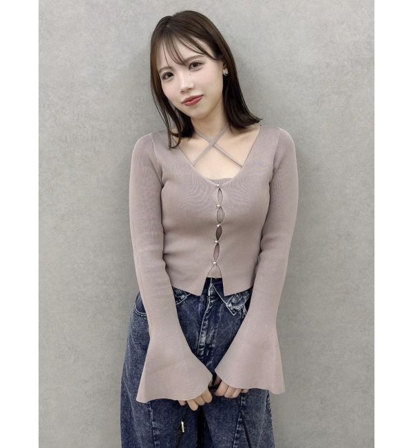 dazzlin「カーデタイトトップス」|ニット・セーター|