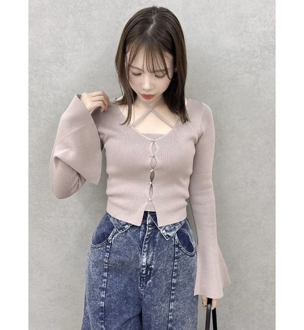 dazzlin「カーデタイトトップス」|ニット・セーター|