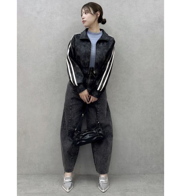 dazzlin「フェイクレザートラックブルゾン」|ブルゾン・スタジャン|