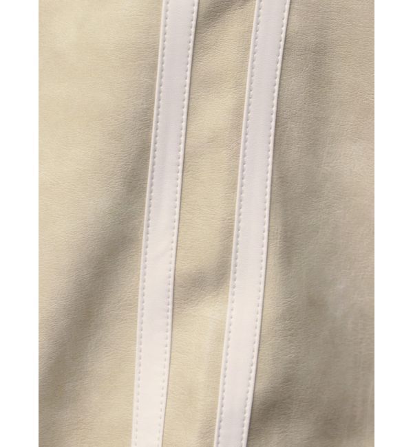 dazzlin「フェイクレザートラックブルゾン」|ブルゾン・スタジャン|