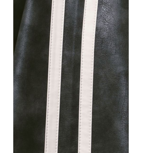 dazzlin「フェイクレザートラックブルゾン」|ブルゾン・スタジャン|