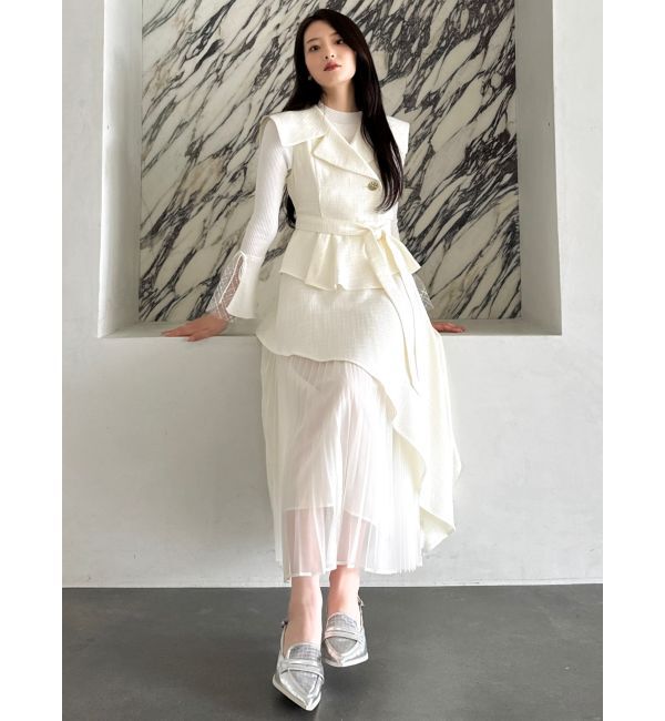 dazzlin「【再生産】アシメプリーツトレンチワンピース」|ワンピース|