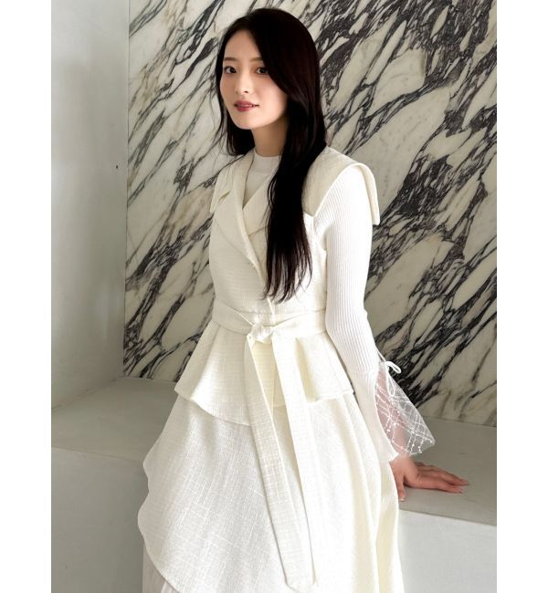 dazzlin「【再生産】アシメプリーツトレンチワンピース」|ワンピース|