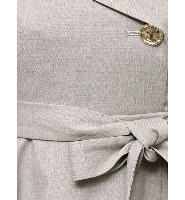 dazzlin「【再生産】アシメプリーツトレンチワンピース」|ワンピース|