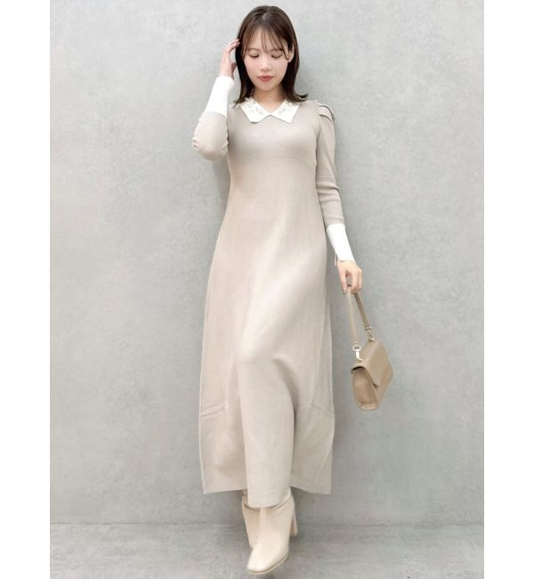 dazzlin「オーナメントカラーニットワンピース」|ワンピース|