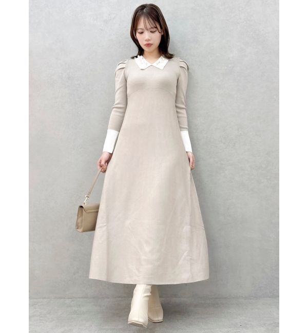 dazzlin「オーナメントカラーニットワンピース」|ワンピース|