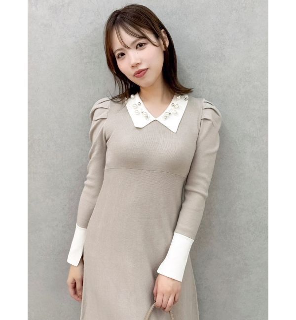 dazzlin「オーナメントカラーニットワンピース」|ワンピース|