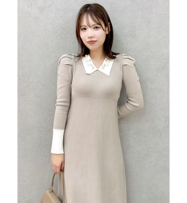 dazzlin「オーナメントカラーニットワンピース」|ワンピース|