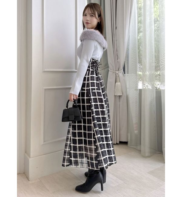 dazzlin「2WAYファーライクネックニットトップス」|ニット・セーター|