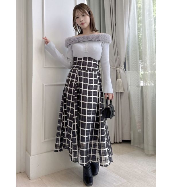 dazzlin「2WAYファーライクネックニットトップス」|ニット・セーター|