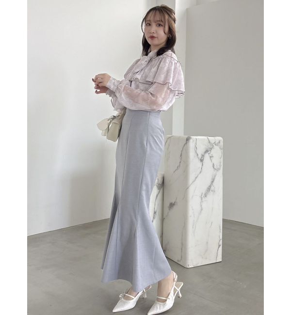 dazzlin「レースフラワーケープボウタイブラウス」|シャツ・ブラウス|