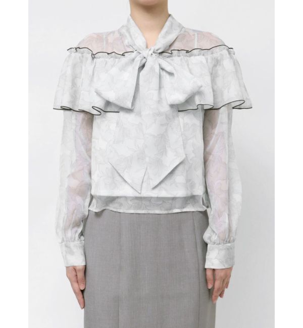 dazzlin「レースフラワーケープボウタイブラウス」|シャツ・ブラウス|