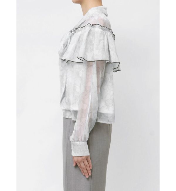 dazzlin「レースフラワーケープボウタイブラウス」|シャツ・ブラウス|