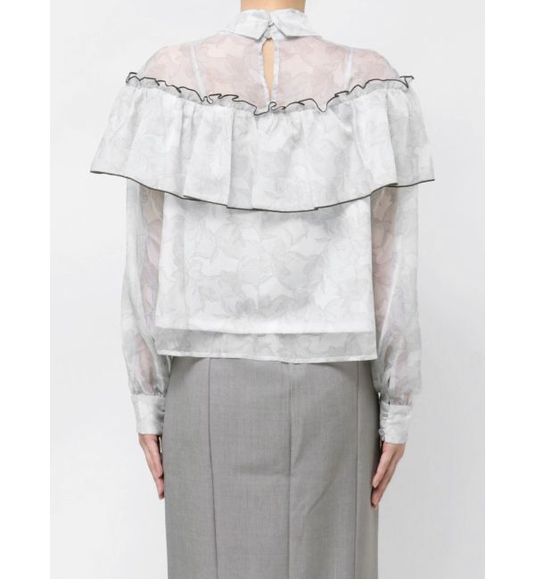 dazzlin「レースフラワーケープボウタイブラウス」|シャツ・ブラウス|