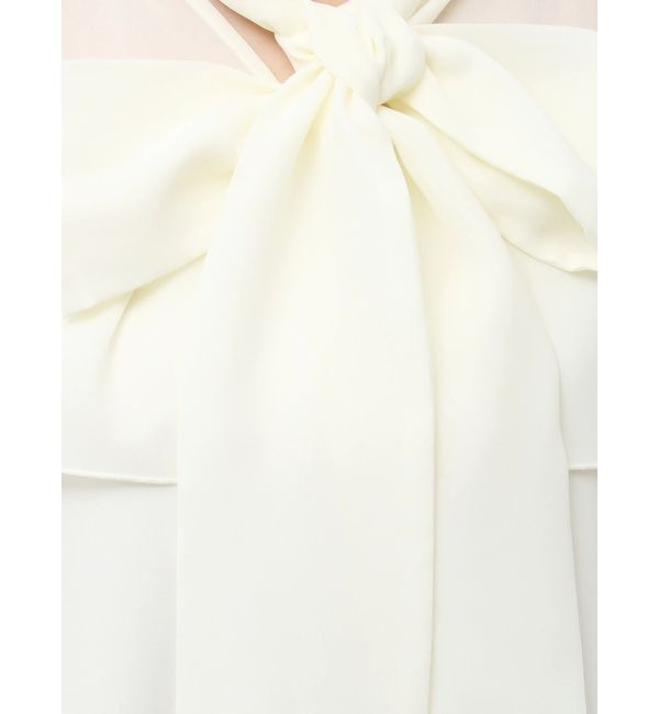 dazzlin「レースフラワーケープボウタイブラウス」|シャツ・ブラウス|