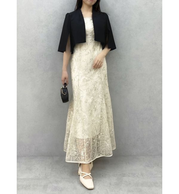 dazzlin「チュール刺繍マーメイドドレス」|ワンピース|