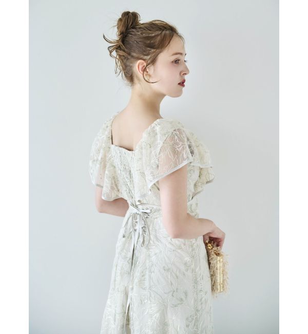 dazzlin「チュール刺繍マーメイドドレス」|ワンピース|