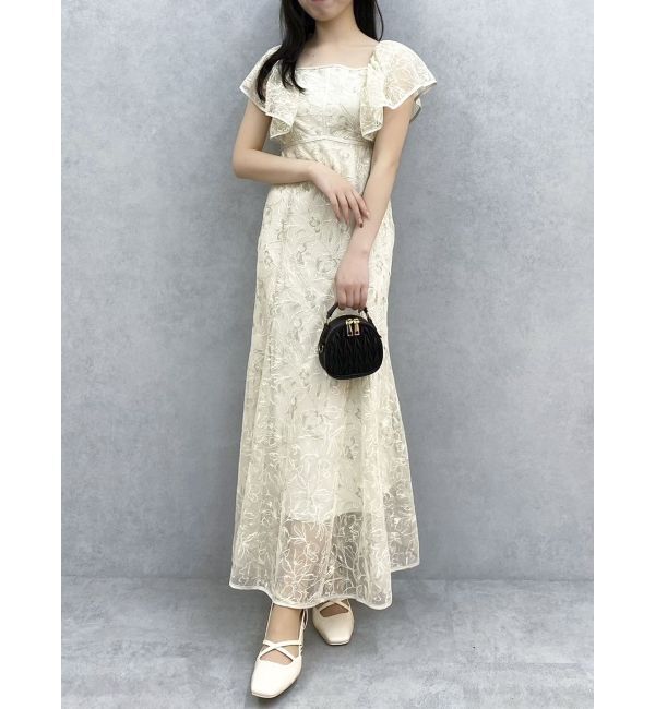 dazzlin「チュール刺繍マーメイドドレス」|ワンピース|
