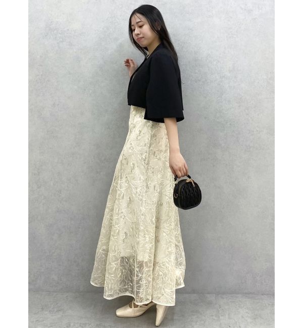 dazzlin「チュール刺繍マーメイドドレス」|ワンピース|