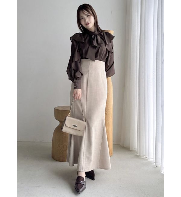 dazzlin「フリルリボン2WAY長袖ブラウス」|シャツ・ブラウス|