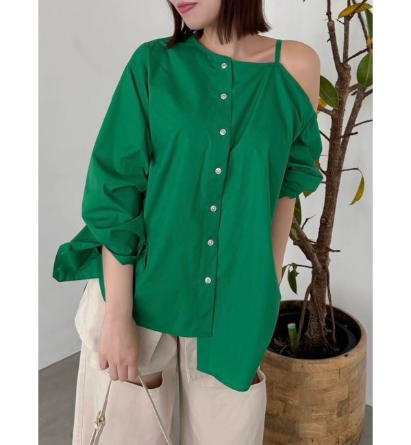 dazzlin「ネックタイシャツ」|シャツ・ブラウス|