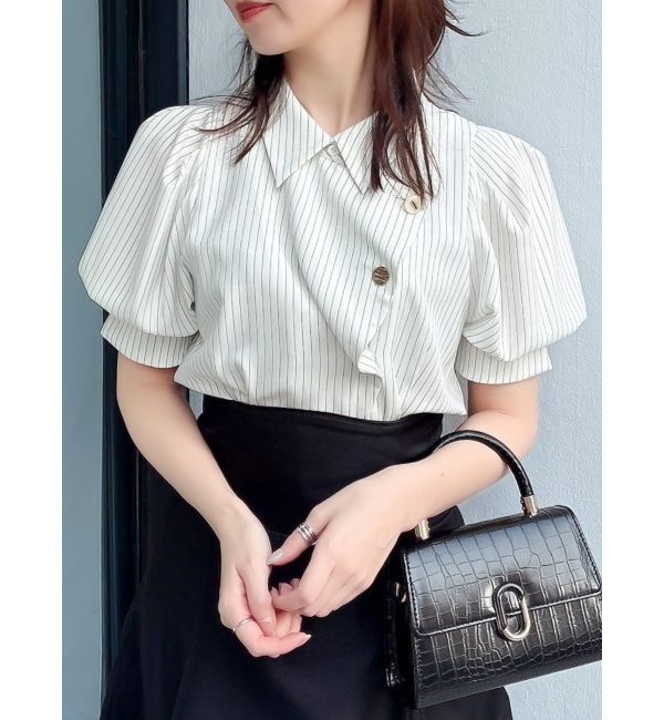 dazzlin「マルチボタンデザインブラウス」|シャツ・ブラウス|