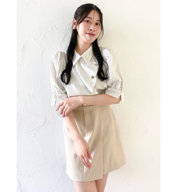 dazzlin「マルチボタンデザインブラウス」|シャツ・ブラウス|