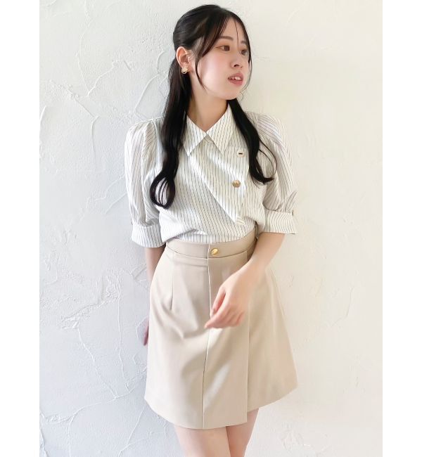 dazzlin「マルチボタンデザインブラウス」|シャツ・ブラウス|