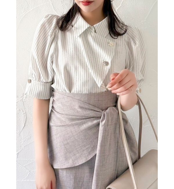 dazzlin「マルチボタンデザインブラウス」|シャツ・ブラウス|