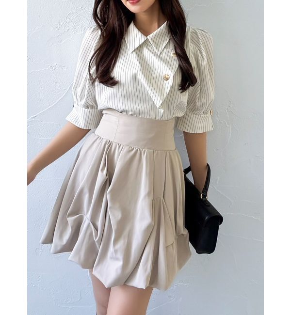 dazzlin「マルチボタンデザインブラウス」|シャツ・ブラウス|