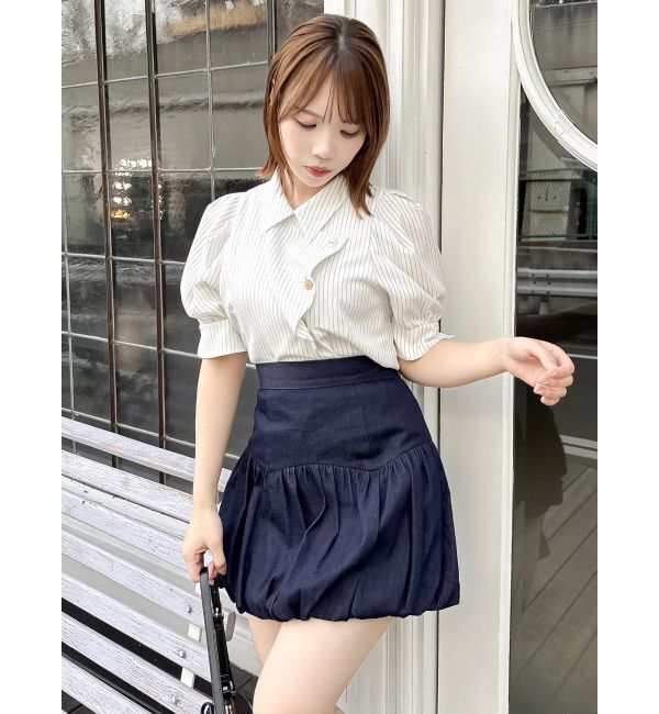 dazzlin「マルチボタンデザインブラウス」|シャツ・ブラウス|