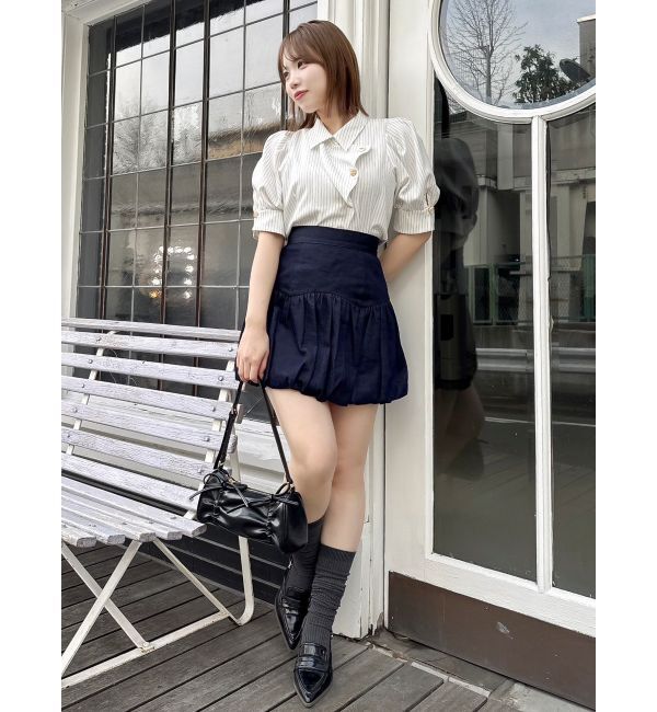 dazzlin「マルチボタンデザインブラウス」|シャツ・ブラウス|