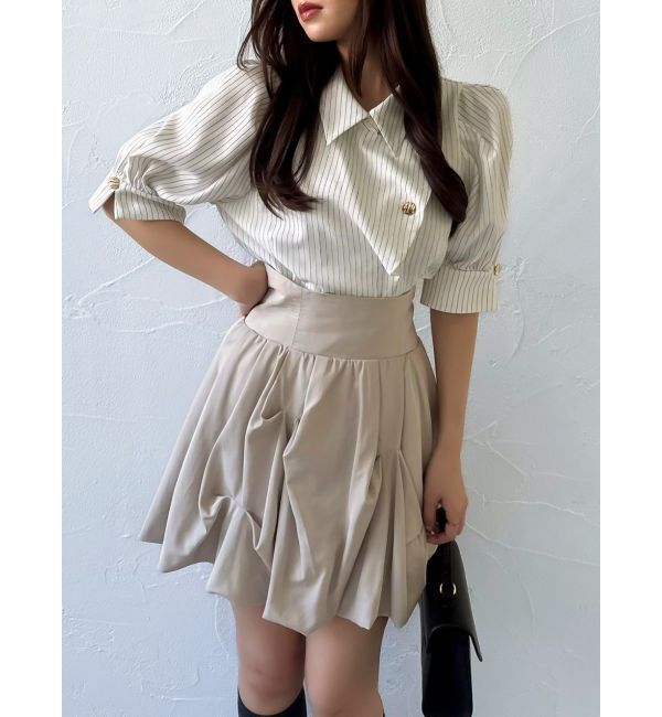 dazzlin「マルチボタンデザインブラウス」|シャツ・ブラウス|